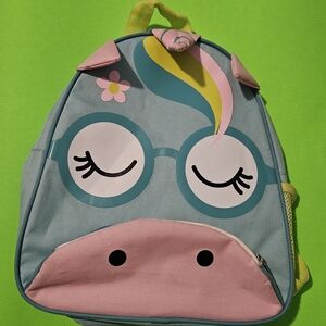 Kids Unicorn Backpack - Blue and Pink